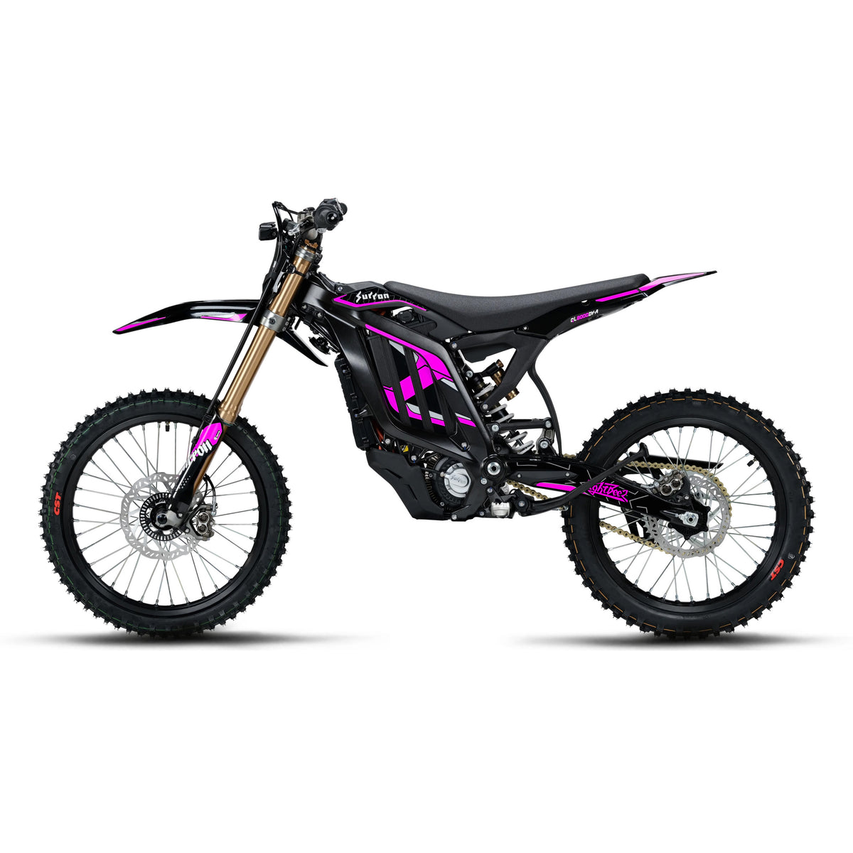Premium Substance vinyl used for Sur-Ron Light Bee 2.0 extended graphics in pink