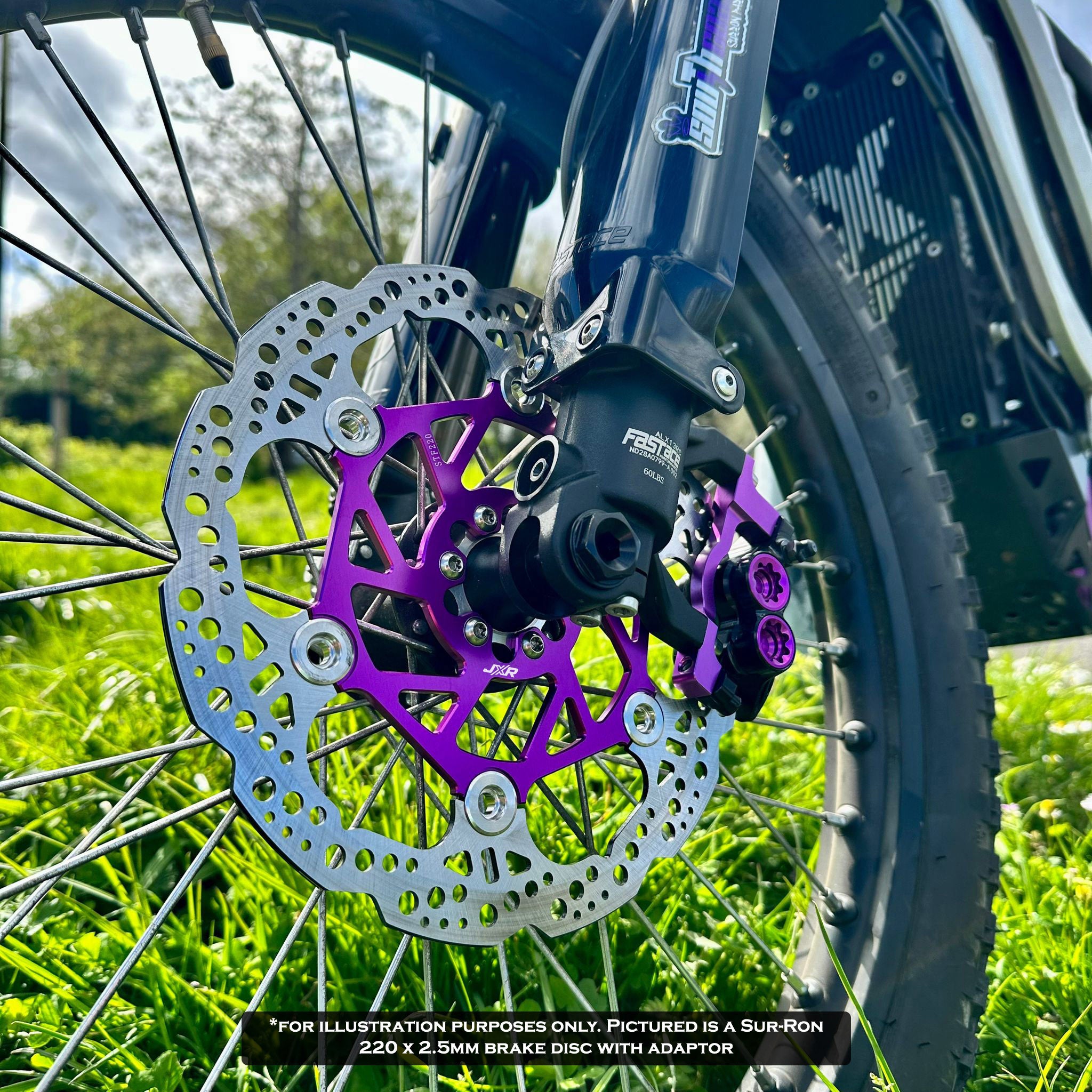 JXR Floating Brake Discs 220 x 2.5mm for Sur-Ron Light Bee