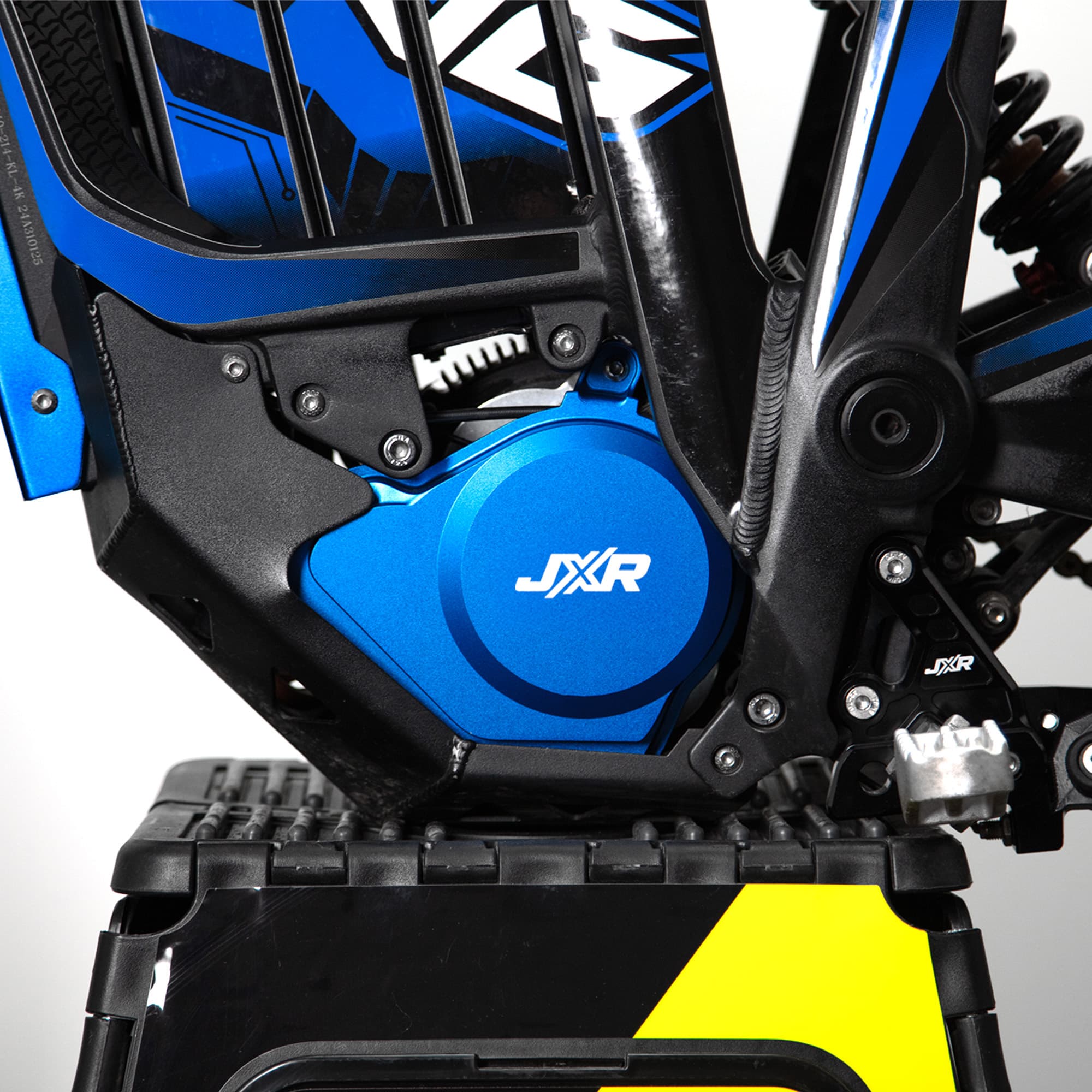 Metal Gearbox Cover Case for Talaria Sting in Blue