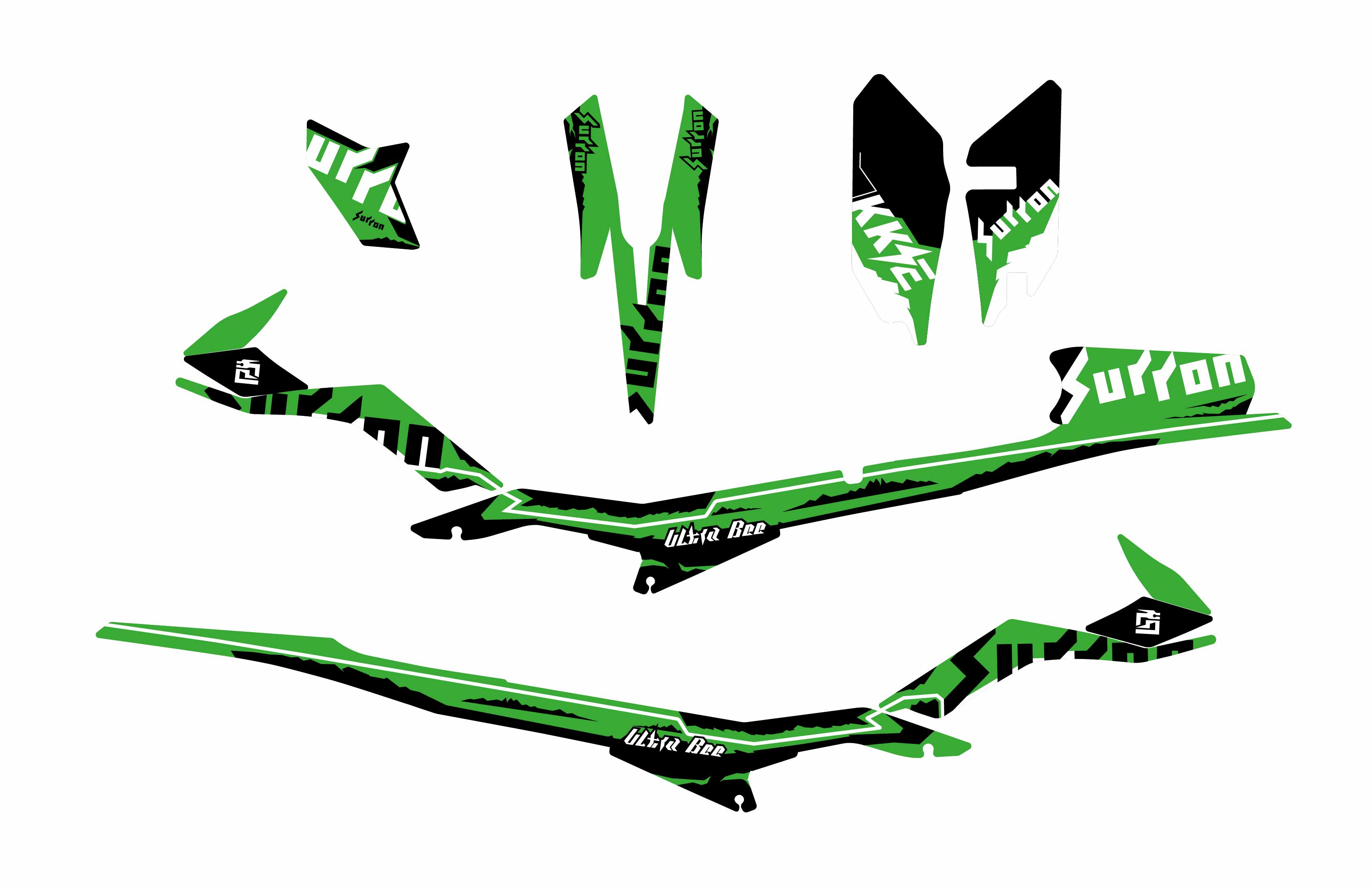 Sur-Ron Ultra Bee Graphics Kit - OEM Style Sticker & Decal Set