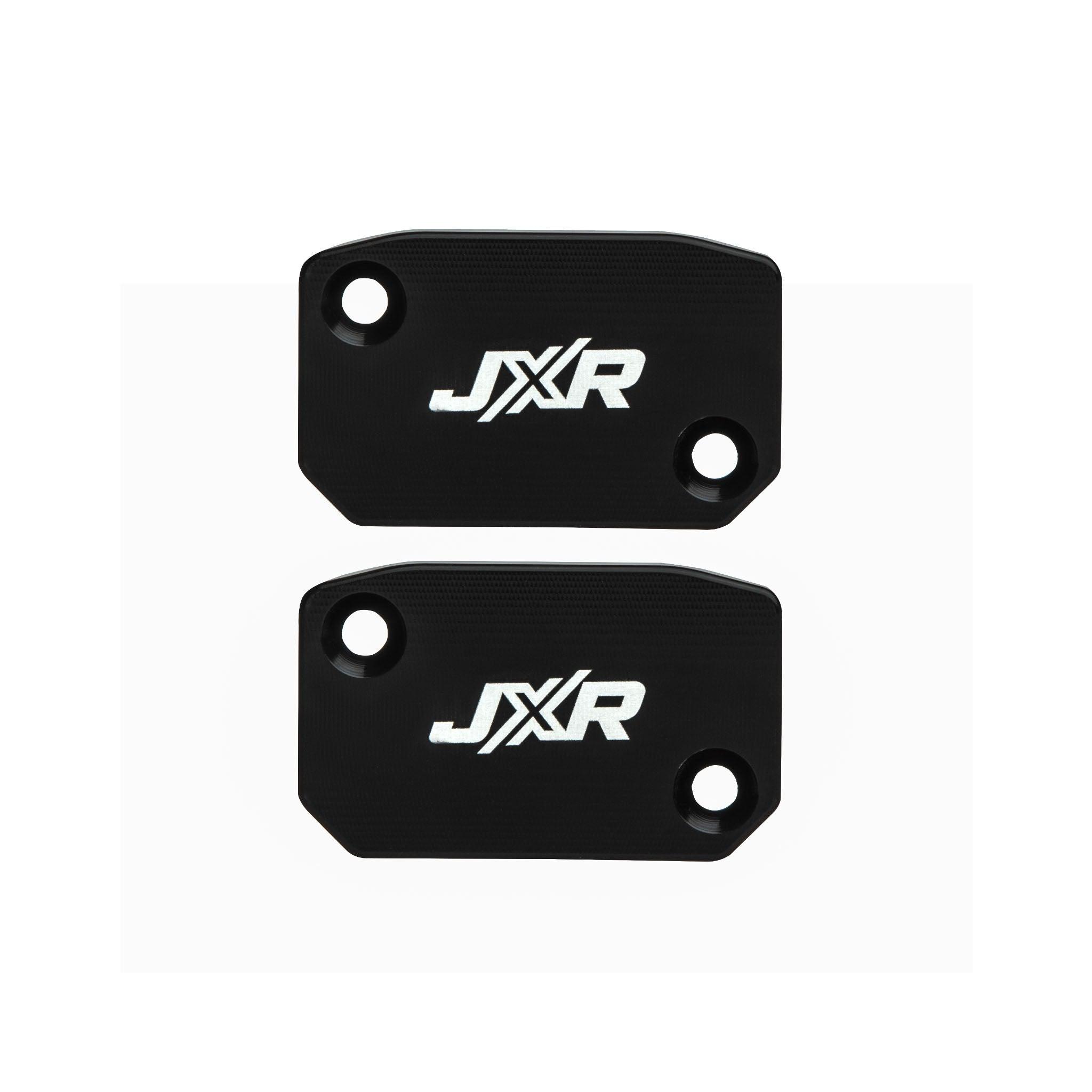 Black reservoir covers for KTM brembo clutch & brake master cylinders