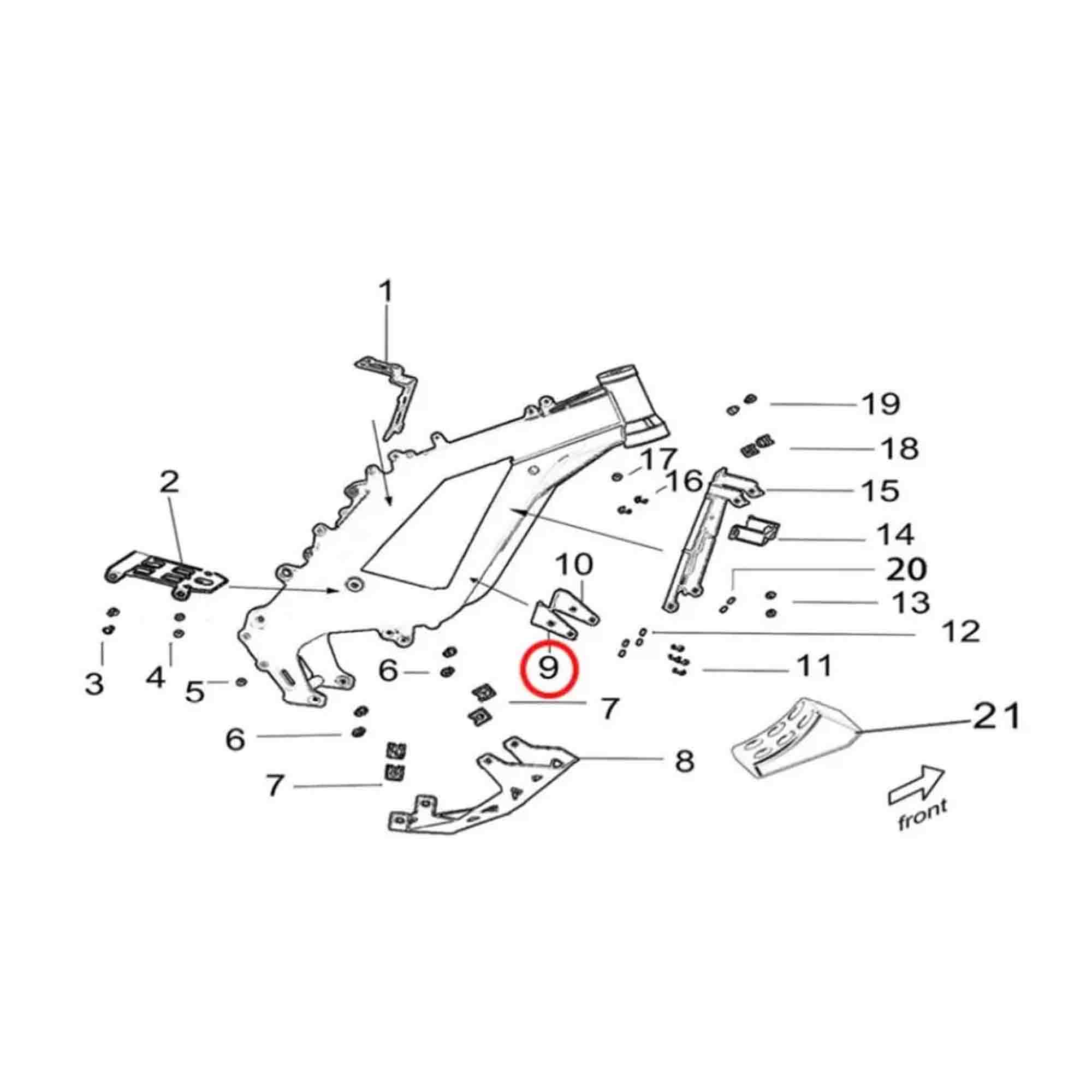 Sur-Ron Light Bee Right controller bracket