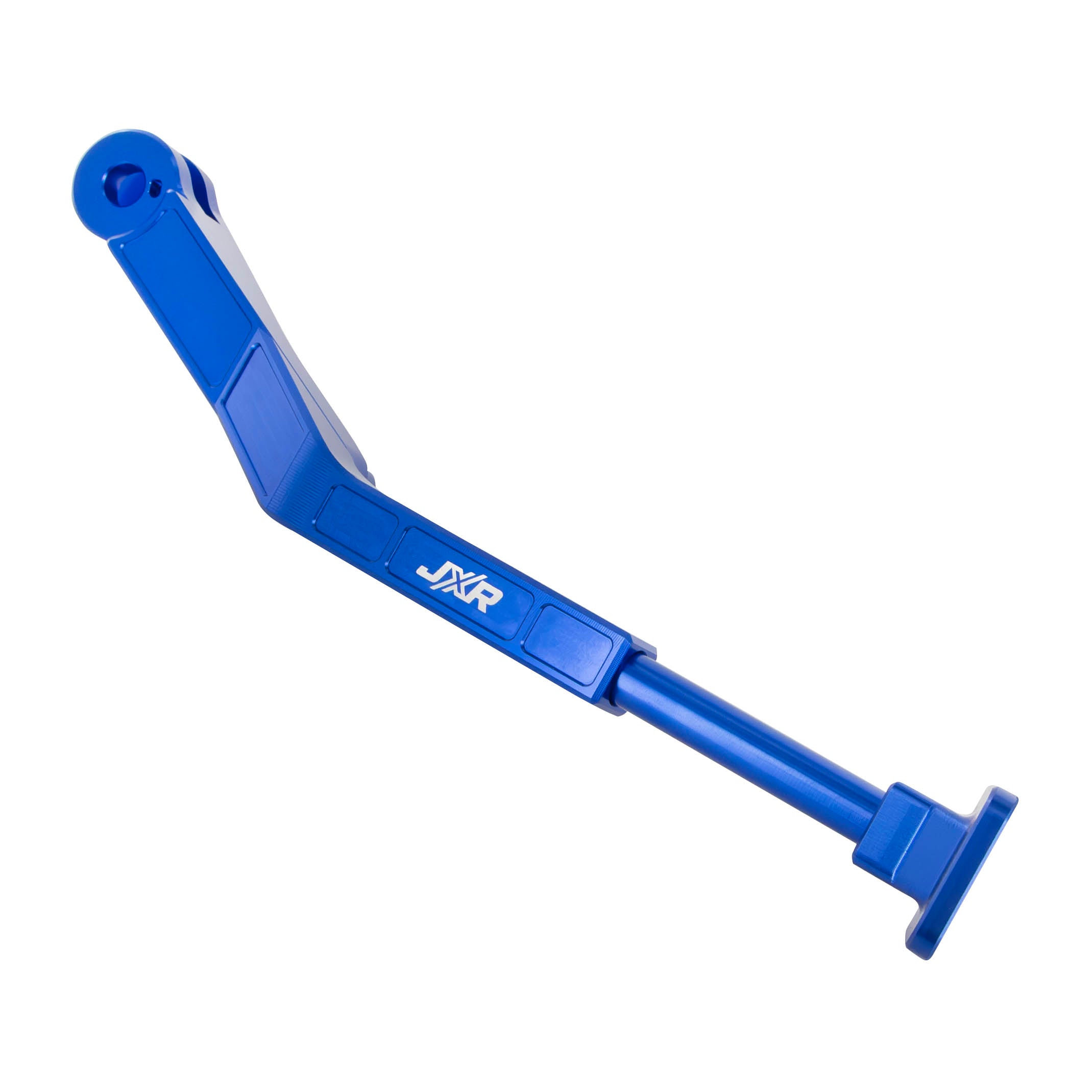 Blue JXR adjustable side stand for Sur-Ron Ultra Bee