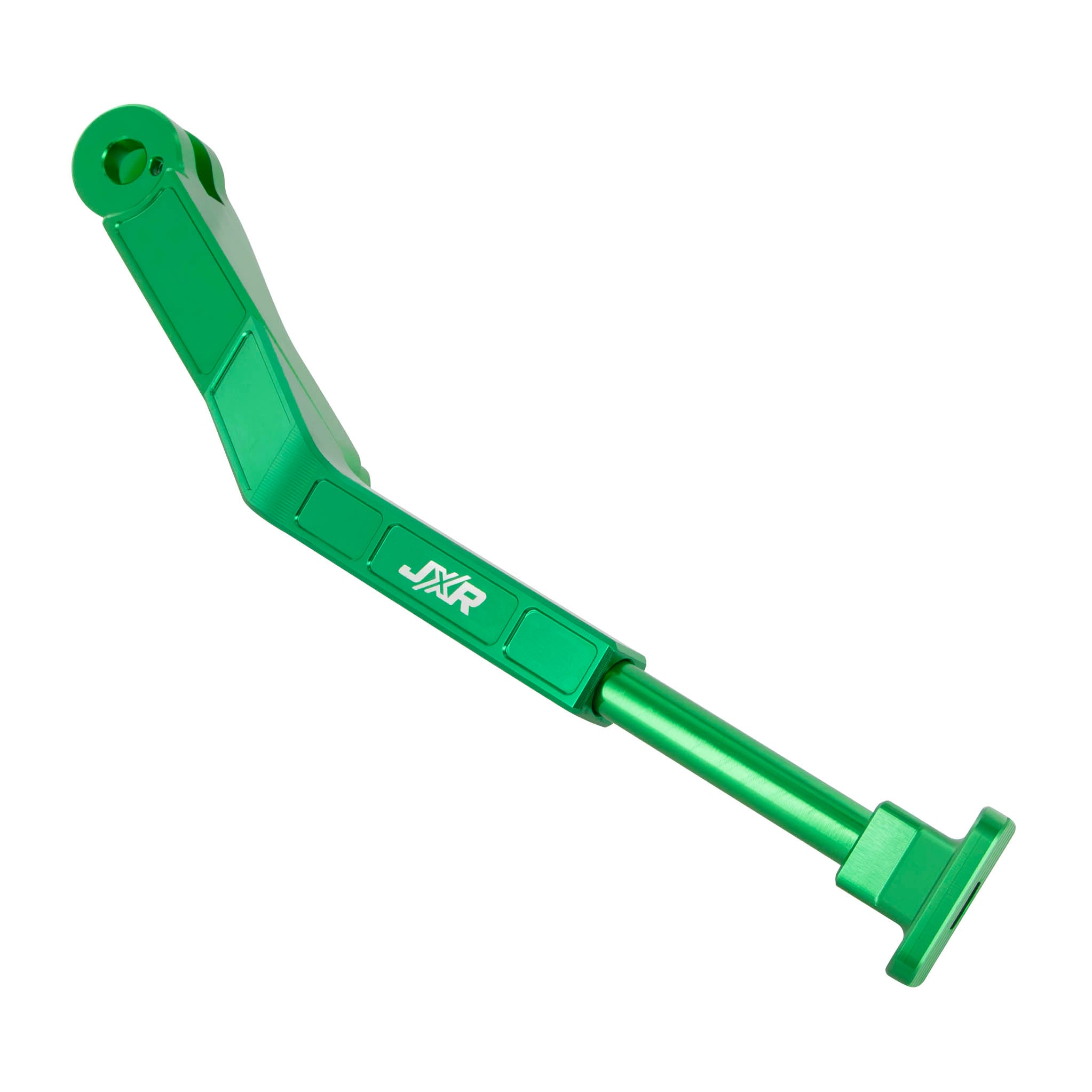Green JXR adjustable side stand for Sur-Ron Ultra Bee
