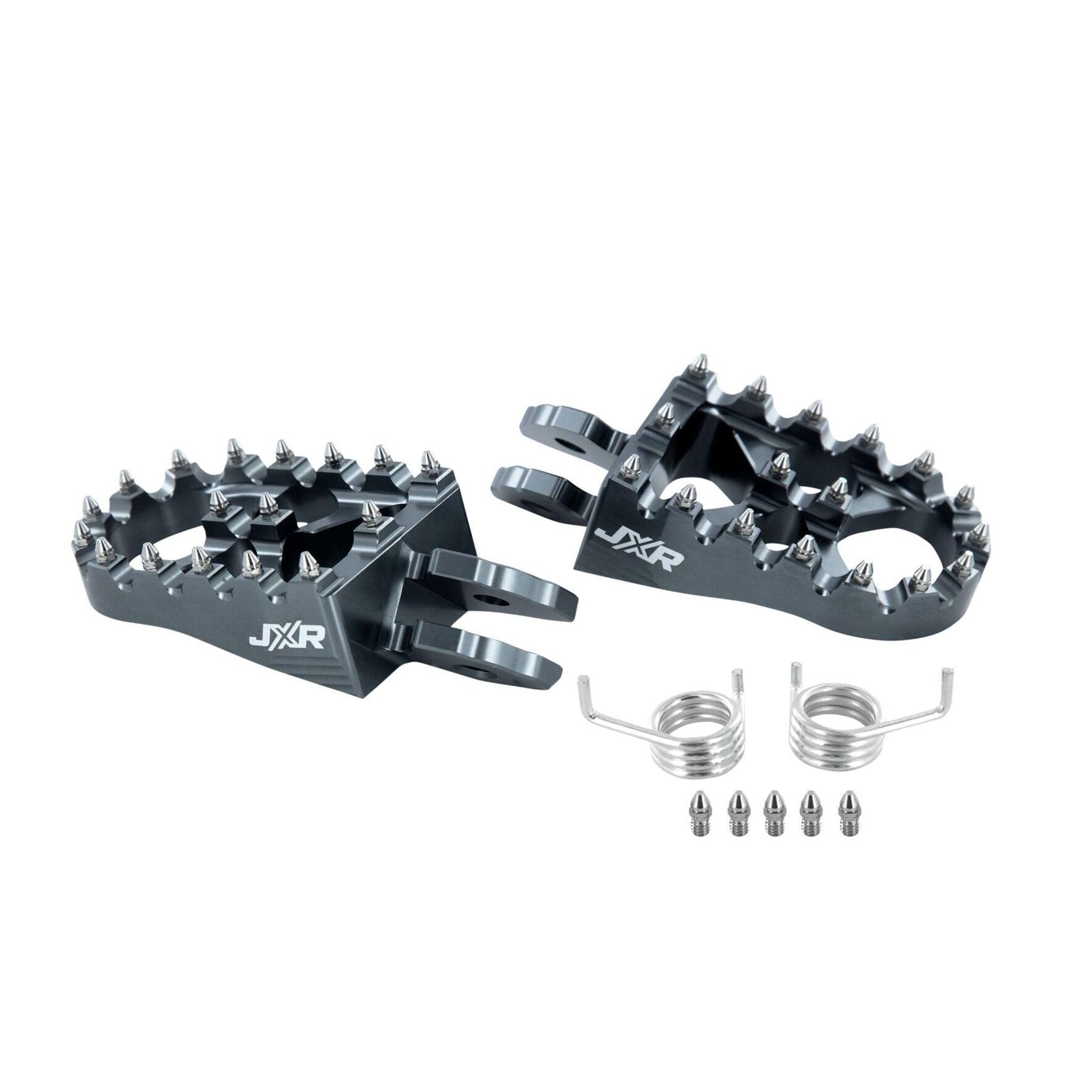 JXR footpegs Sur-Ron Light Bee grey anodised finish