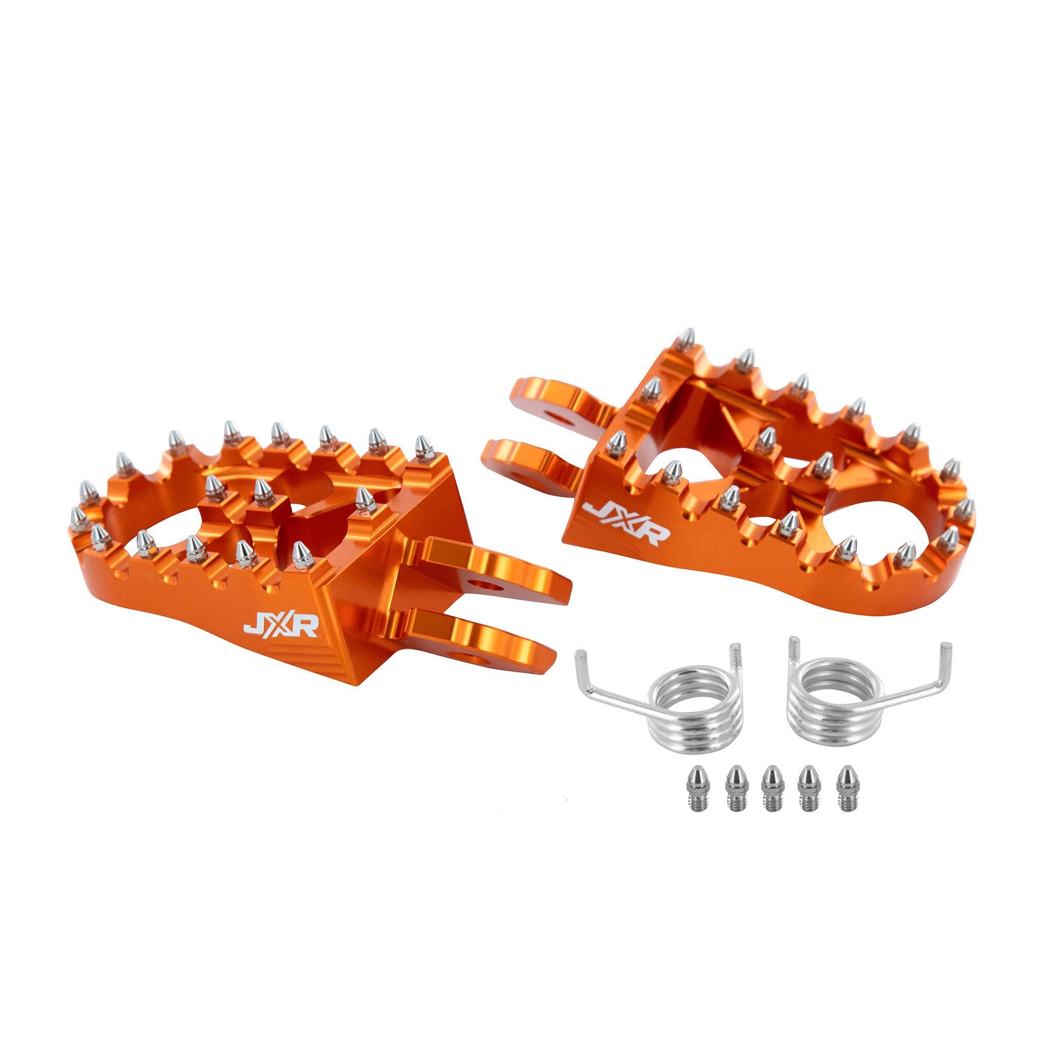 JXR footpegs Sur-Ron Light Bee orange anodised finish