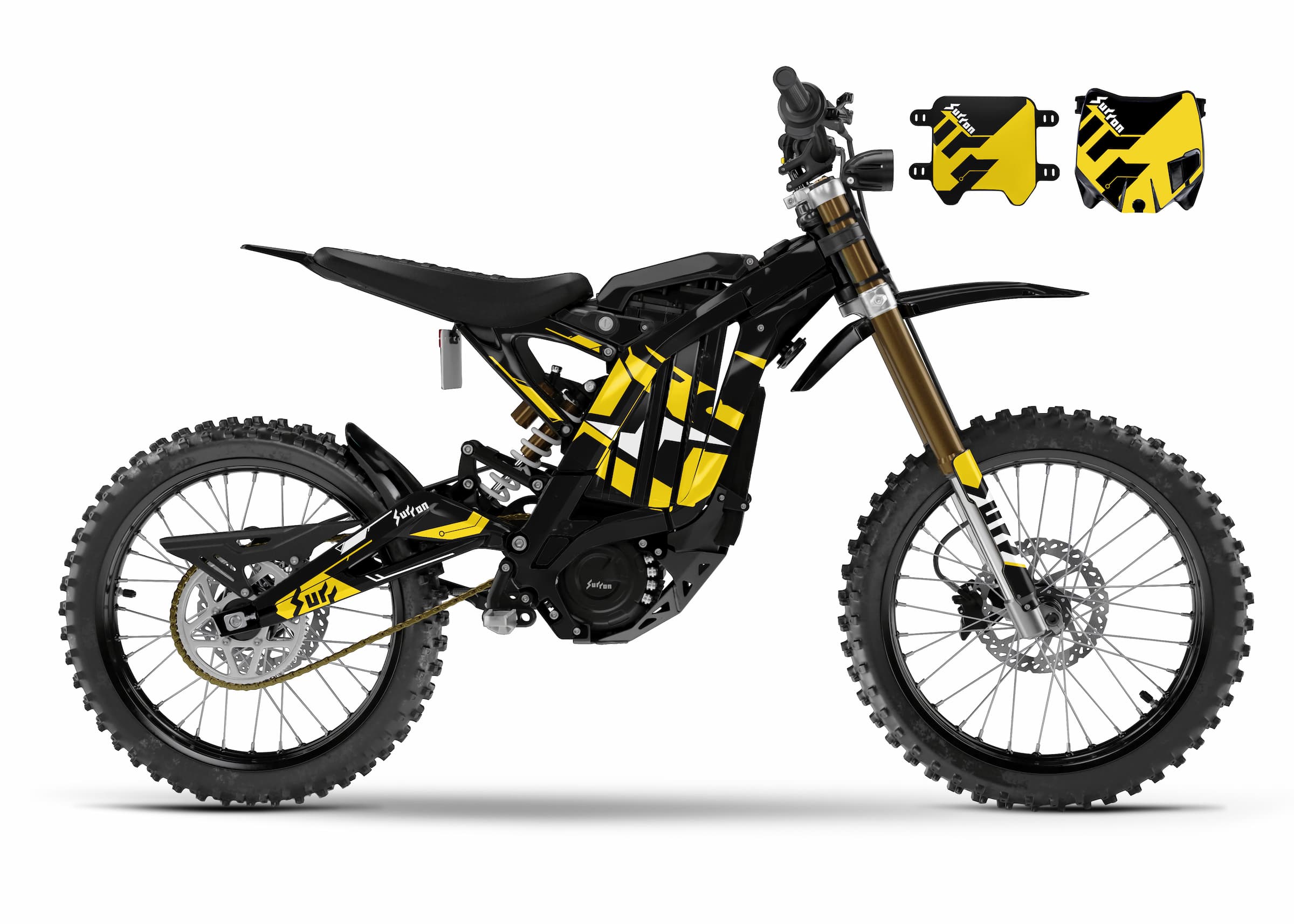 Sur-Ron Light Bee OEM graphics kit mustard