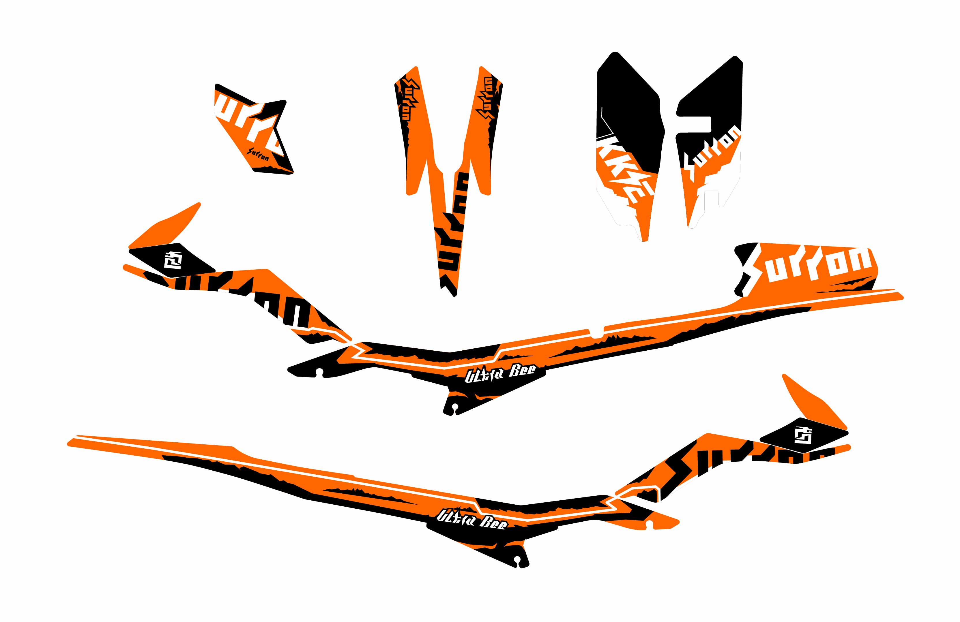 Sur-Ron Ultra Bee Graphics Kit - OEM Style Sticker & Decal Set