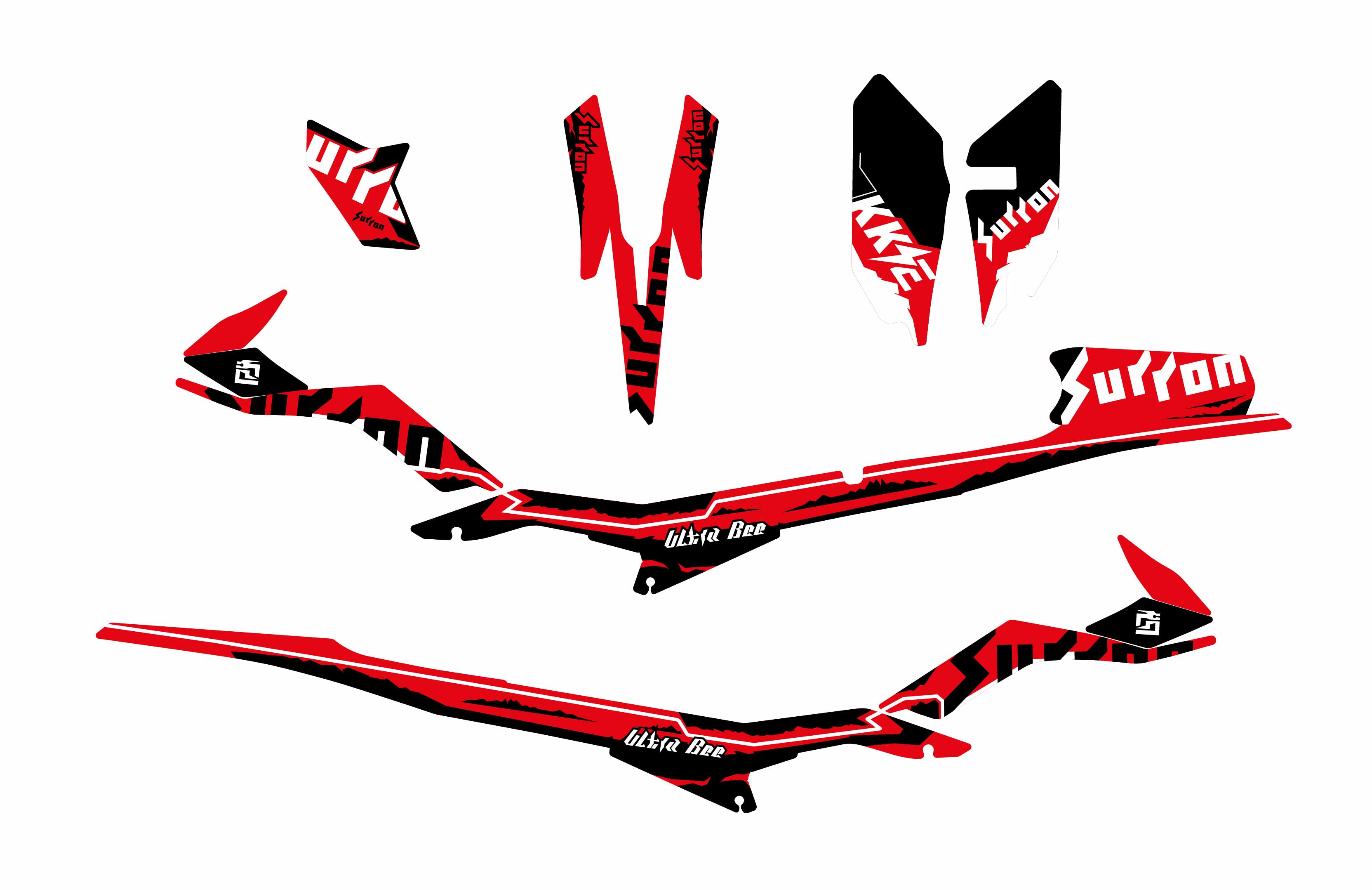 Sur-Ron Ultra Bee Graphics Kit - OEM Style Sticker & Decal Set